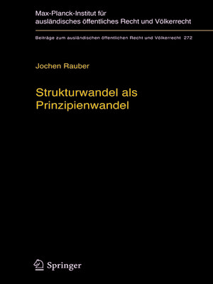 cover image of Strukturwandel als Prinzipienwandel
